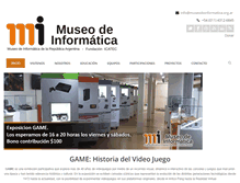 Tablet Screenshot of museodeinformatica.org.ar
